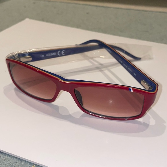 ✨ NOS Just Cavalli JC183 Red & Blue Oval Sunglasses | Pristine NWOT ✨ - Picture 9 of 16